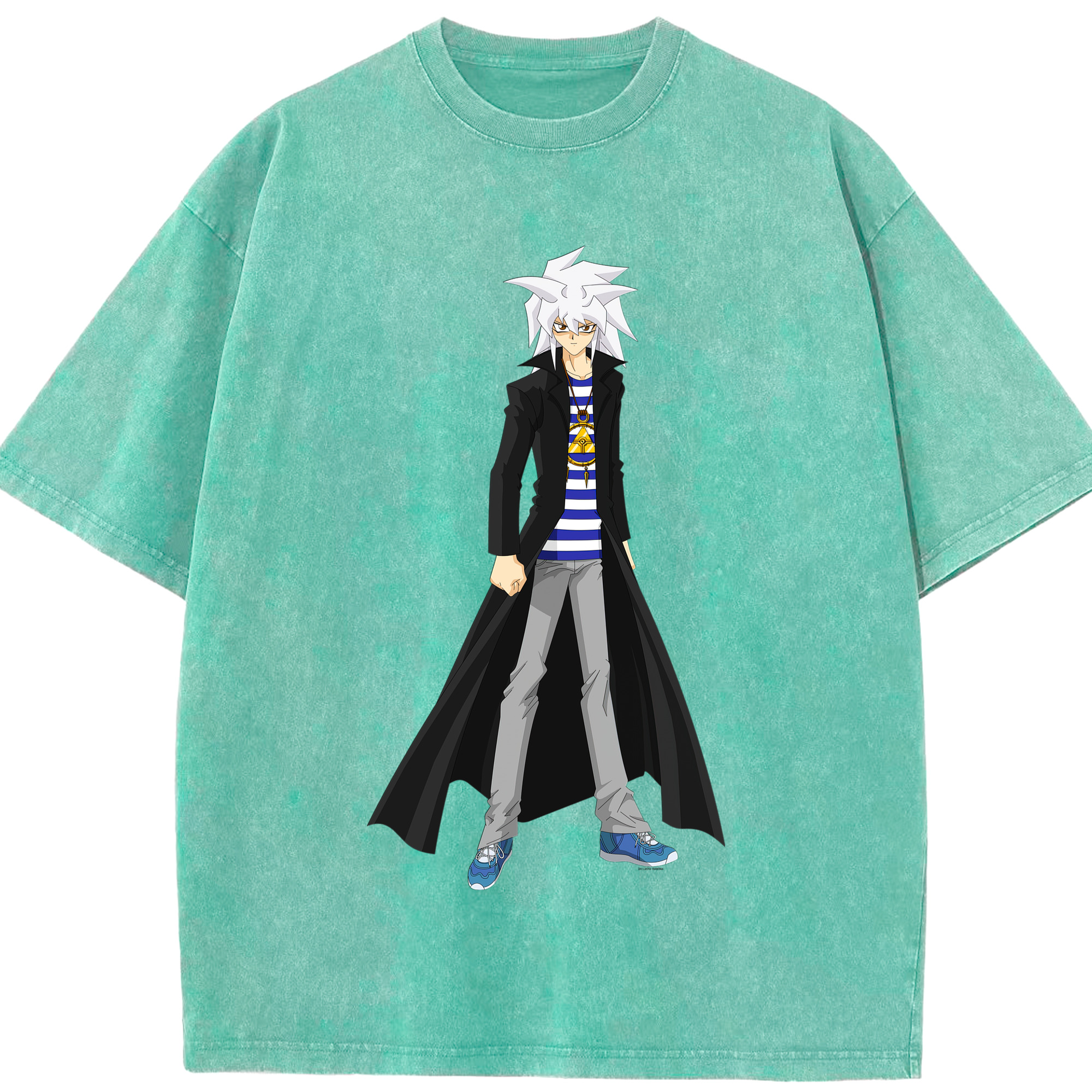 （画像用） 遊☆戯☆王 Yu-Gi-Oh! 綿100% ヴィンテージ風 半袖Tシャツ（フロントプリント）